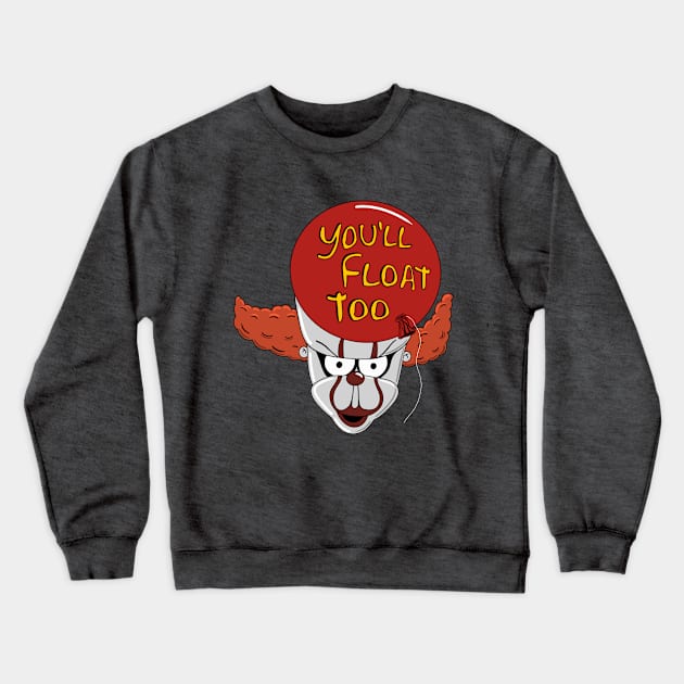 Krusty the Dancing Clown Stephen King IT Crewneck Sweatshirt by Jamie Collins